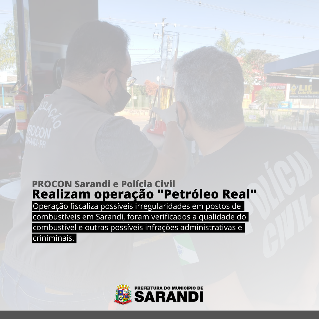 Operação 'Petróleo Real' fiscaliza possíveis irregularidades em postos de combustíveis em Sarandi
